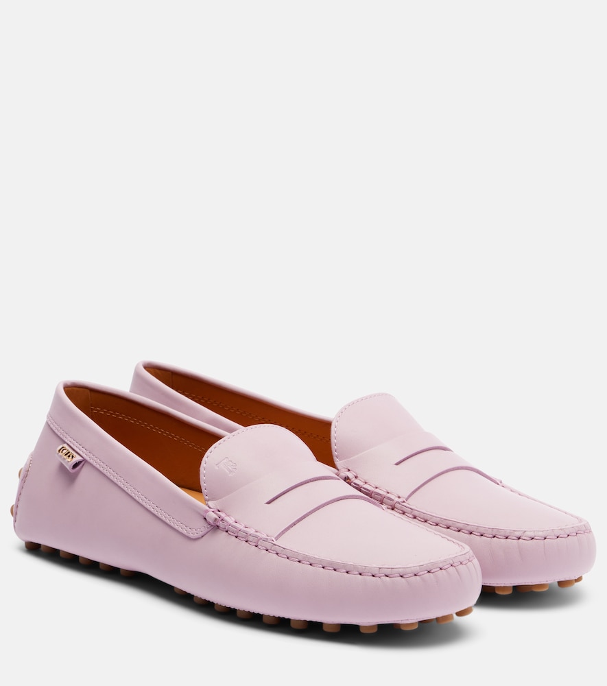 Tod's Women's Purple Gommino Leather Driving Shoes UK Size 3 - Mytheresa