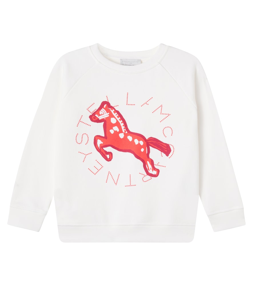Stella McCartney Kids Logo cotton fleece sweatshirt　ステラ マッカートニー キッズ ロゴ コットン フリース スウェットシャツ Stella