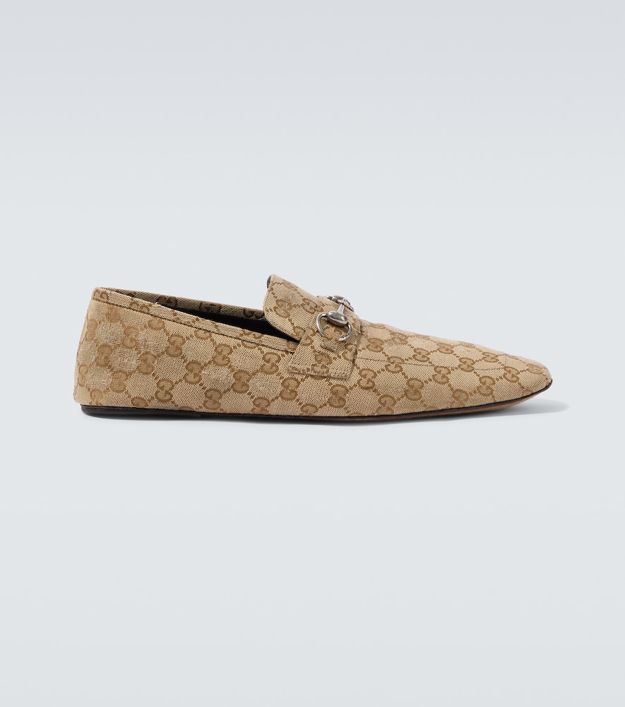 Gucci Uomo Mocassini Horsebit In Canvas Gg Beige Eu Taglia 44.5- Mytheresa