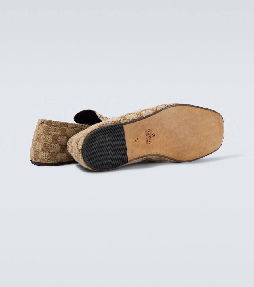  Gucci Gucci Loafers Horsebit Gg Aus Canvas 
