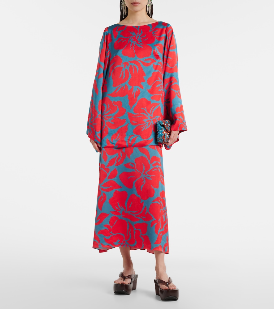  Dries Van Noten Dries Van Noten Bedruckter Bleistiftrock 