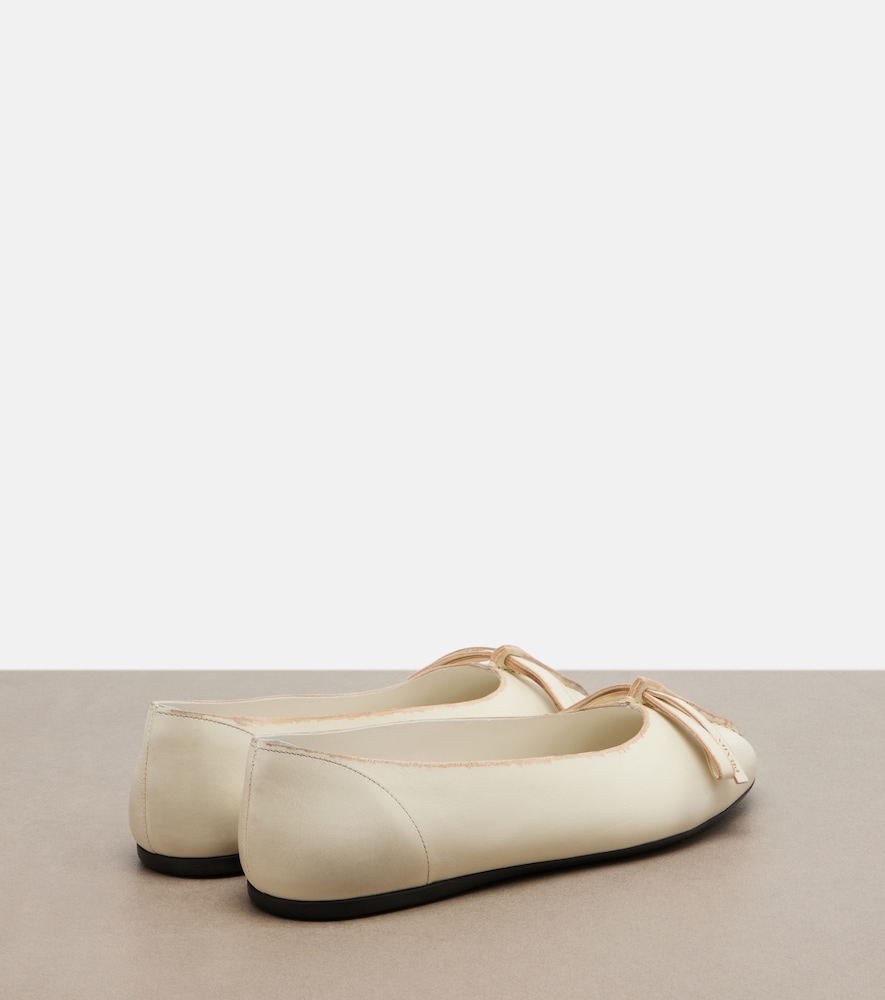  Prada Prada Leather Ballet Flats 