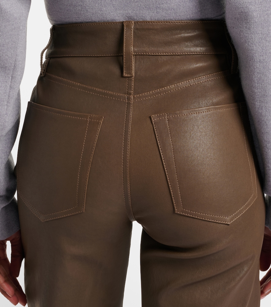  Frame Frame Weite Hose Le Slim Palazzo Aus Leder 