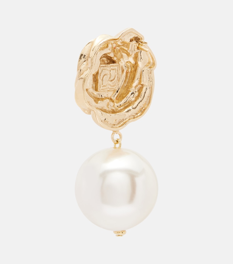  Magda Butrym Magda Butrym Faux Pearl Gold-plated Drop Earrings 