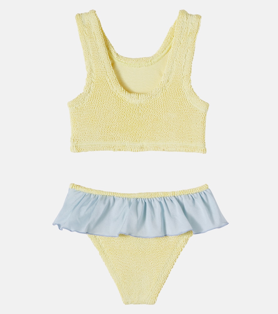 Hunza G Kids Hunza G Kids Olive Ruffled Bikini 