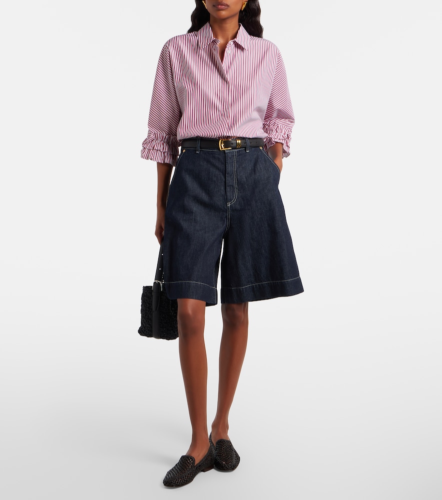 'S Max Mara Quadro denim Bermuda shorts