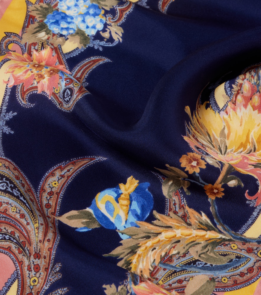 Etro Printed silk twill scarf | Thumbnail 3