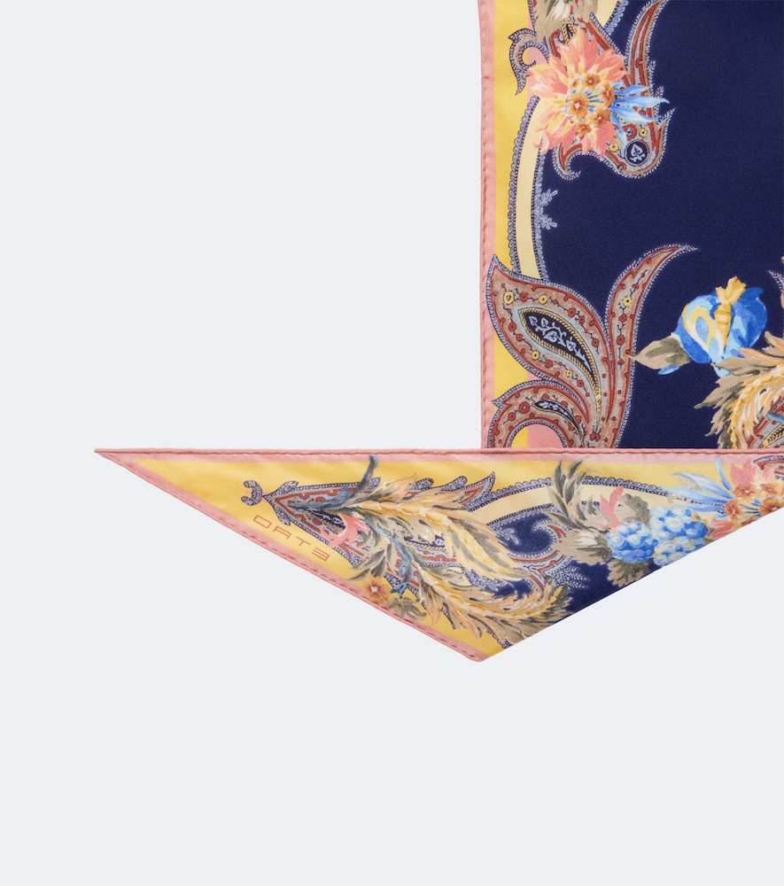 Etro Printed silk twill scarf | Thumbnail 2
