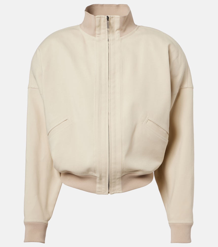 Giacca bomber in popeline di cotone