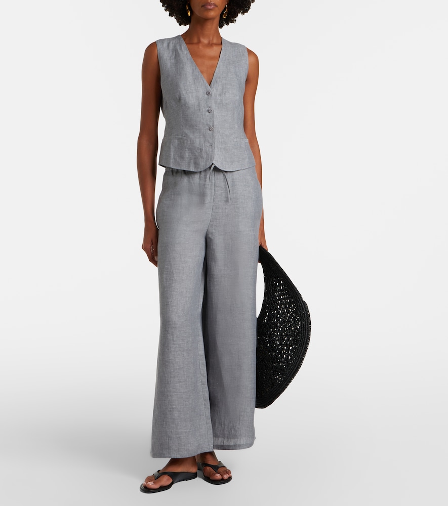 Eres Bienheureux linen wide-leg pants