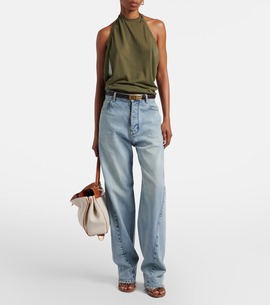  Balenciaga Balenciaga Frayed Tapered Jeans 