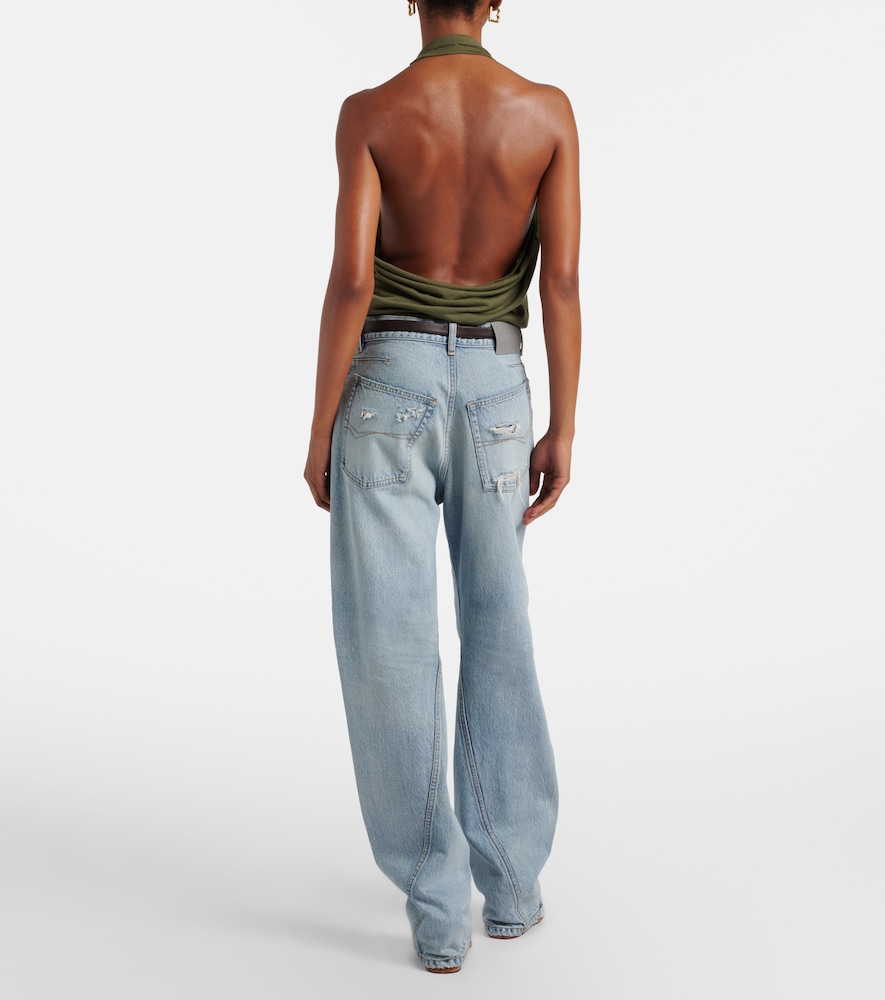  Balenciaga Balenciaga Frayed Tapered Jeans 