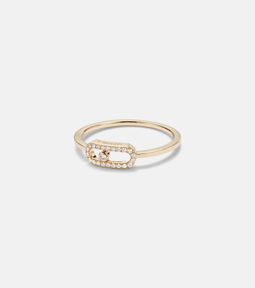 Messika Move Uno 18kt gold ring with diamonds