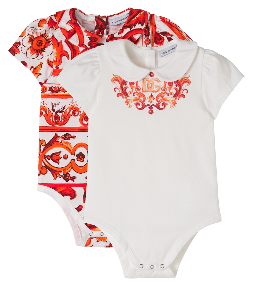 Baby – Set di 2 body Majolica in cotone