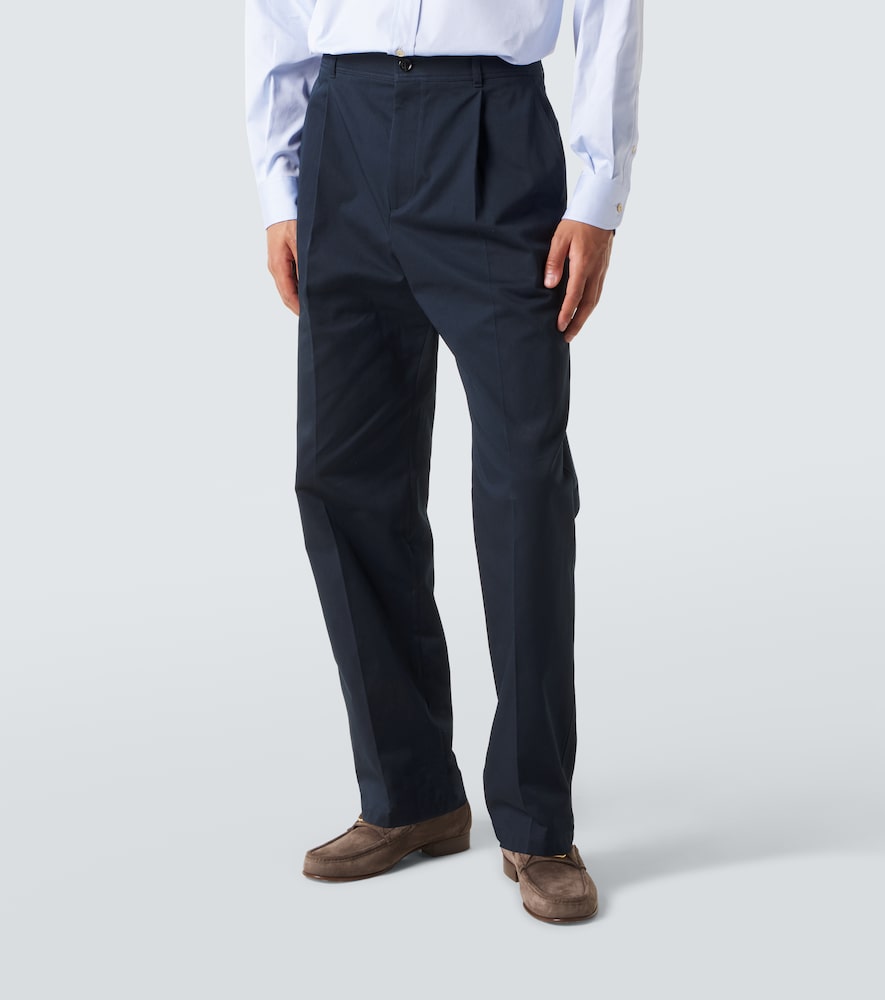  Valentino Valentino Pantalones Rectos De Algodón 