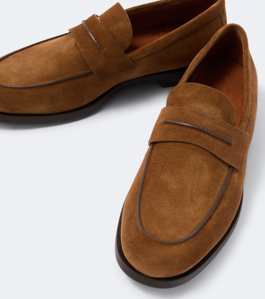 Suede Penny Loafers