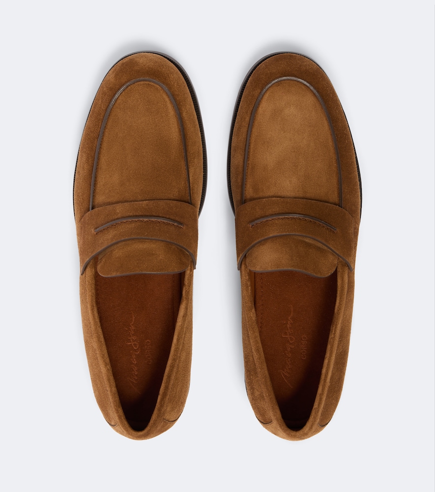 Suede Penny Loafers