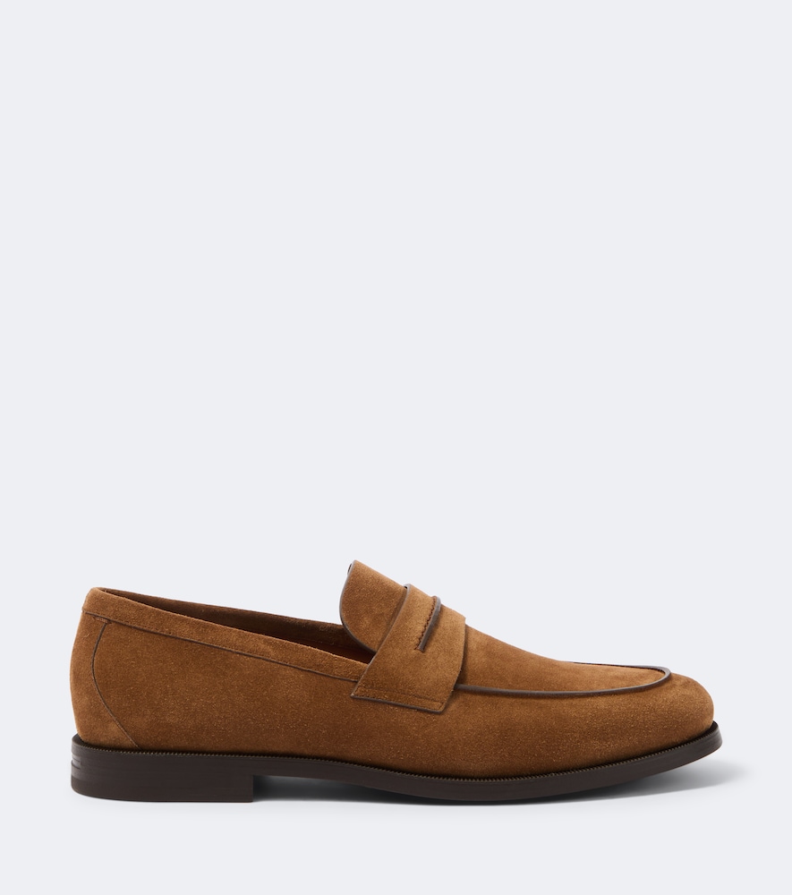 Suede Penny Loafers