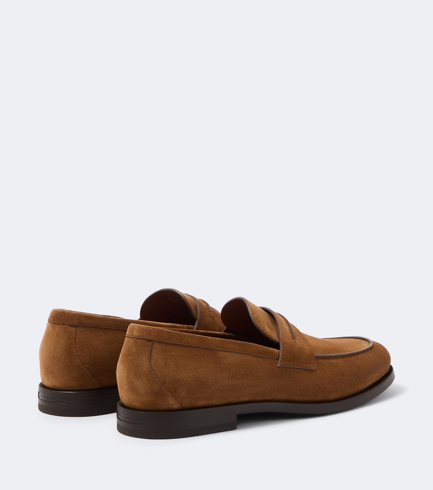 Suede Penny Loafers