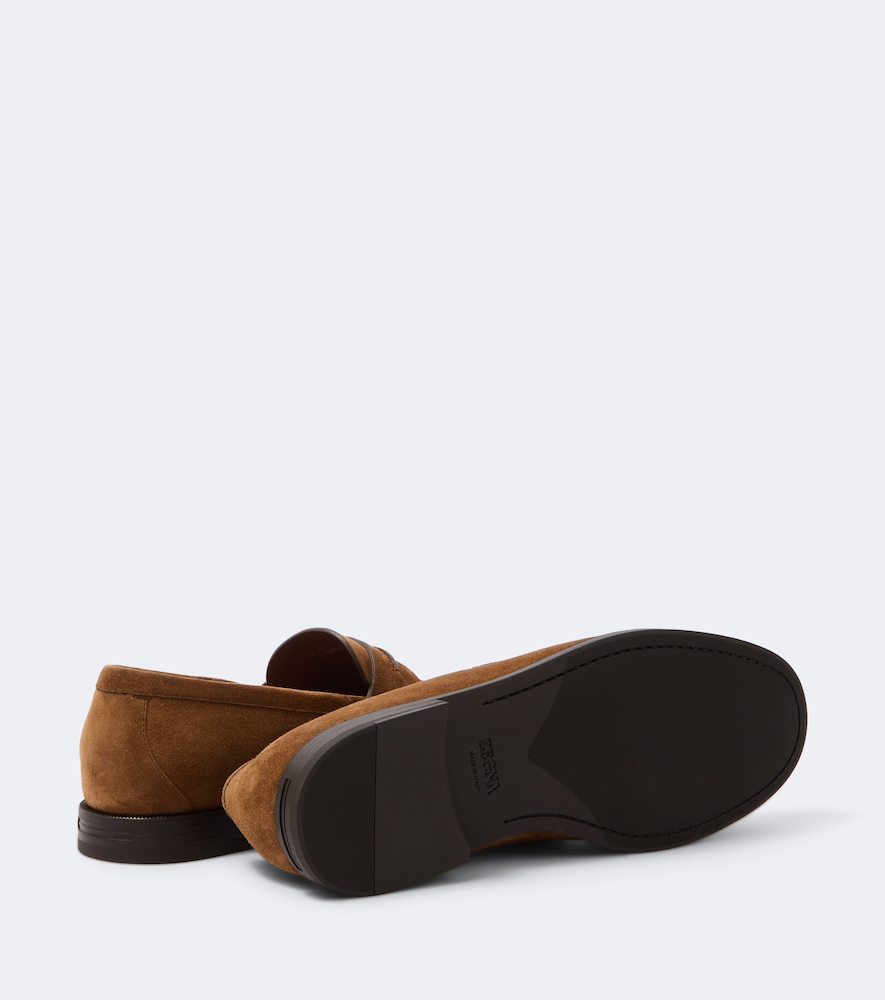 Suede Penny Loafers