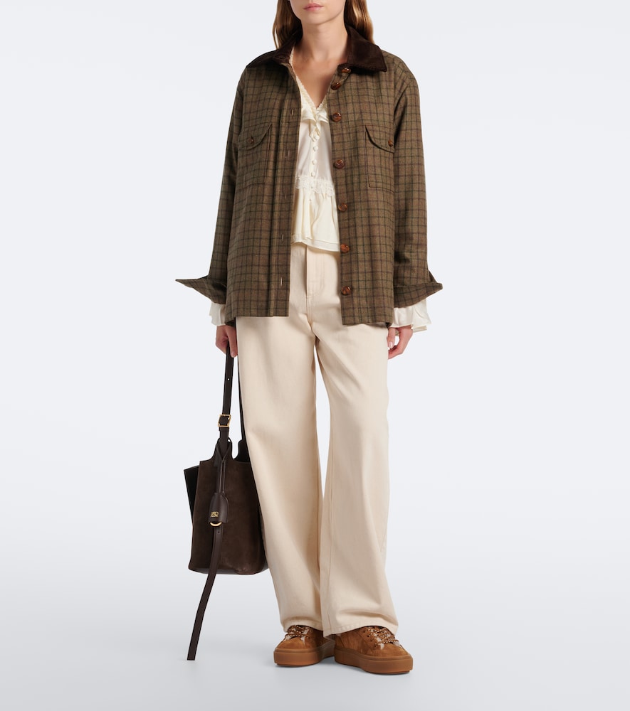 Crosswind Shearling-Trimmed Sneakers