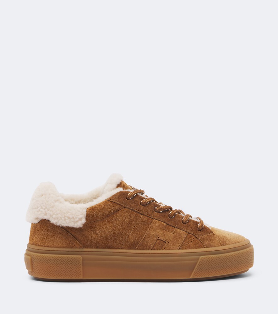 Crosswind Shearling-Trimmed Sneakers