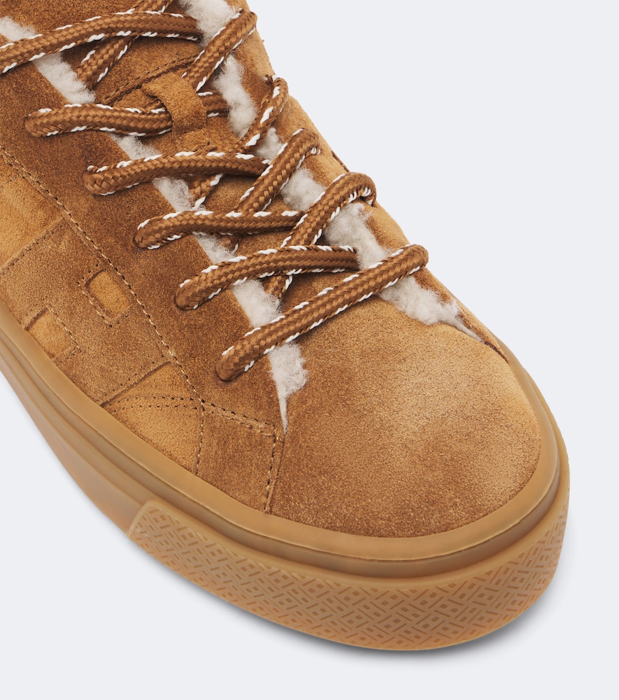 Crosswind Shearling-Trimmed Sneakers