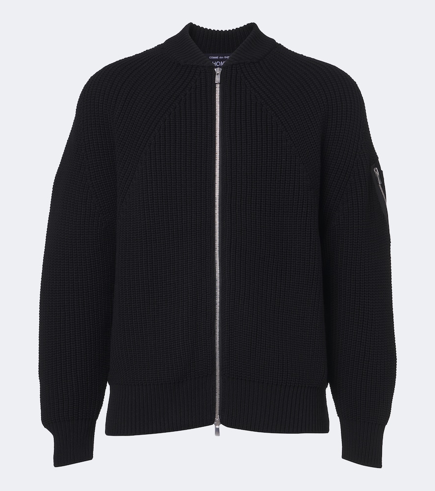 Comme des Garçons Homme Cardigan in lana con zip