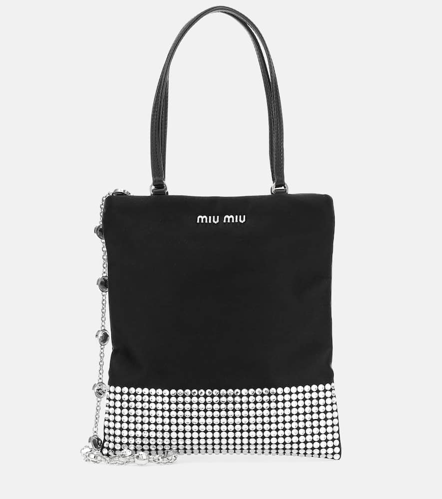 Miu Miu Crystal-embellished tote