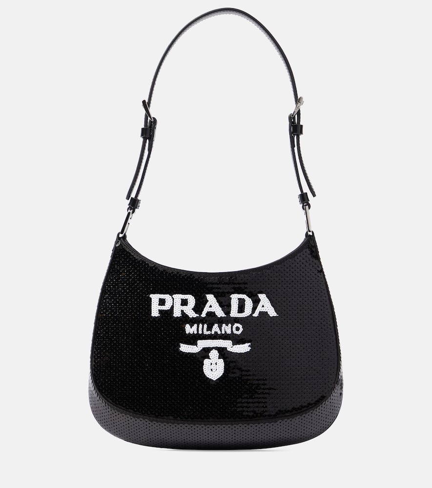 Prada Cleo Small sequined shoulder bag
