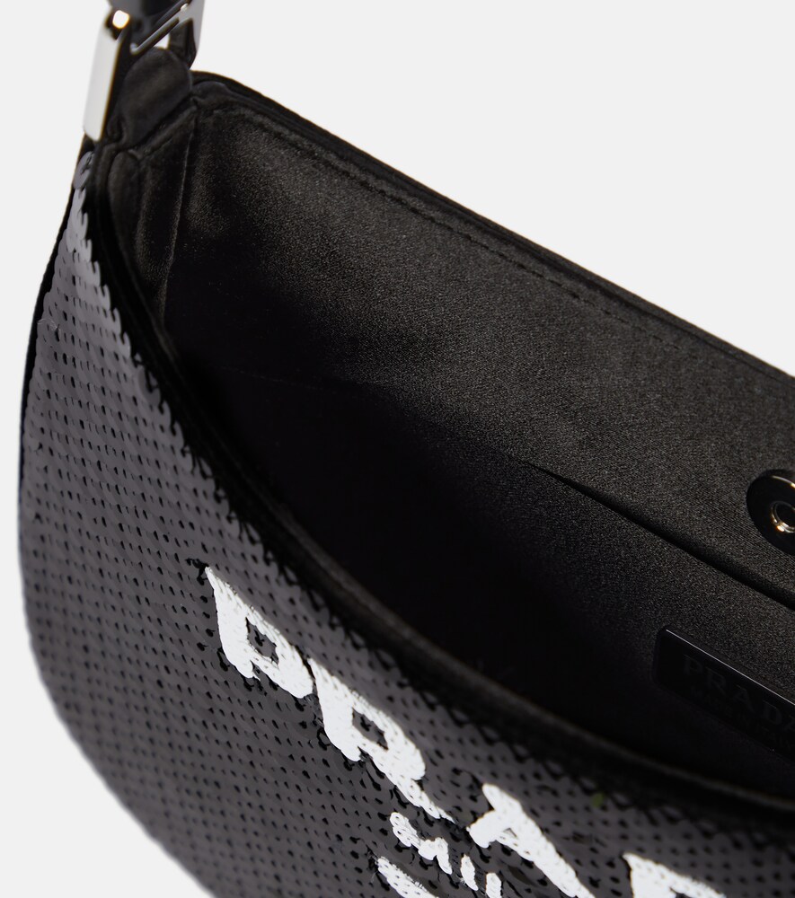  Prada Prada Cleo Small Sequined Shoulder Bag 
