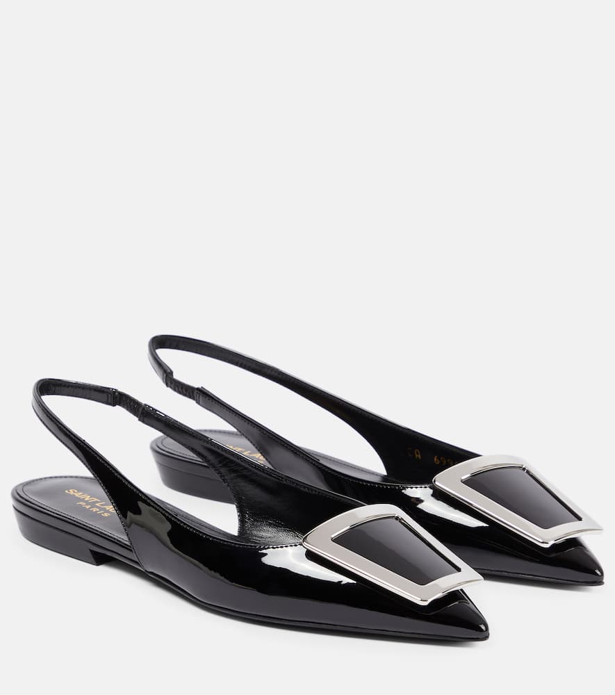 Maxine leather slingback flats