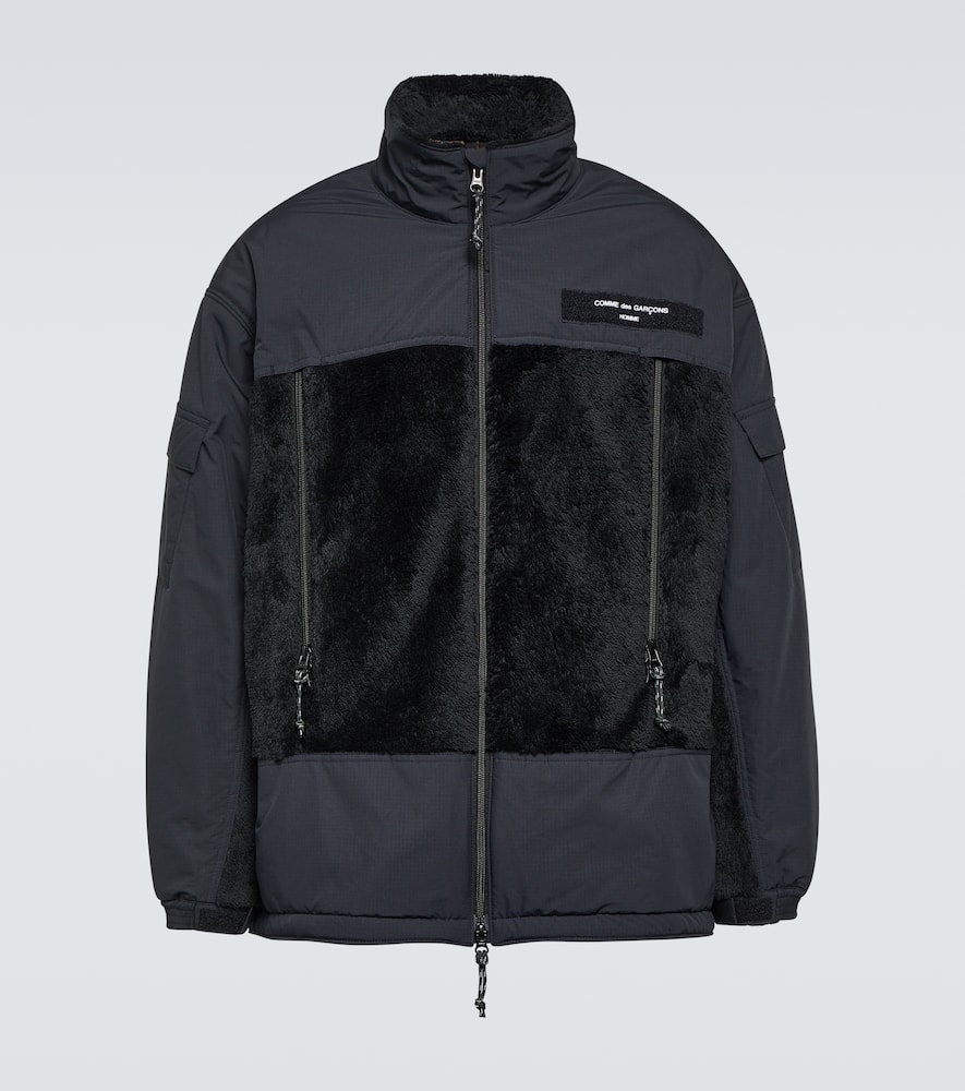 Comme des Garcons Homme Comme des Garçons Homme Paneled faux shearling jacket