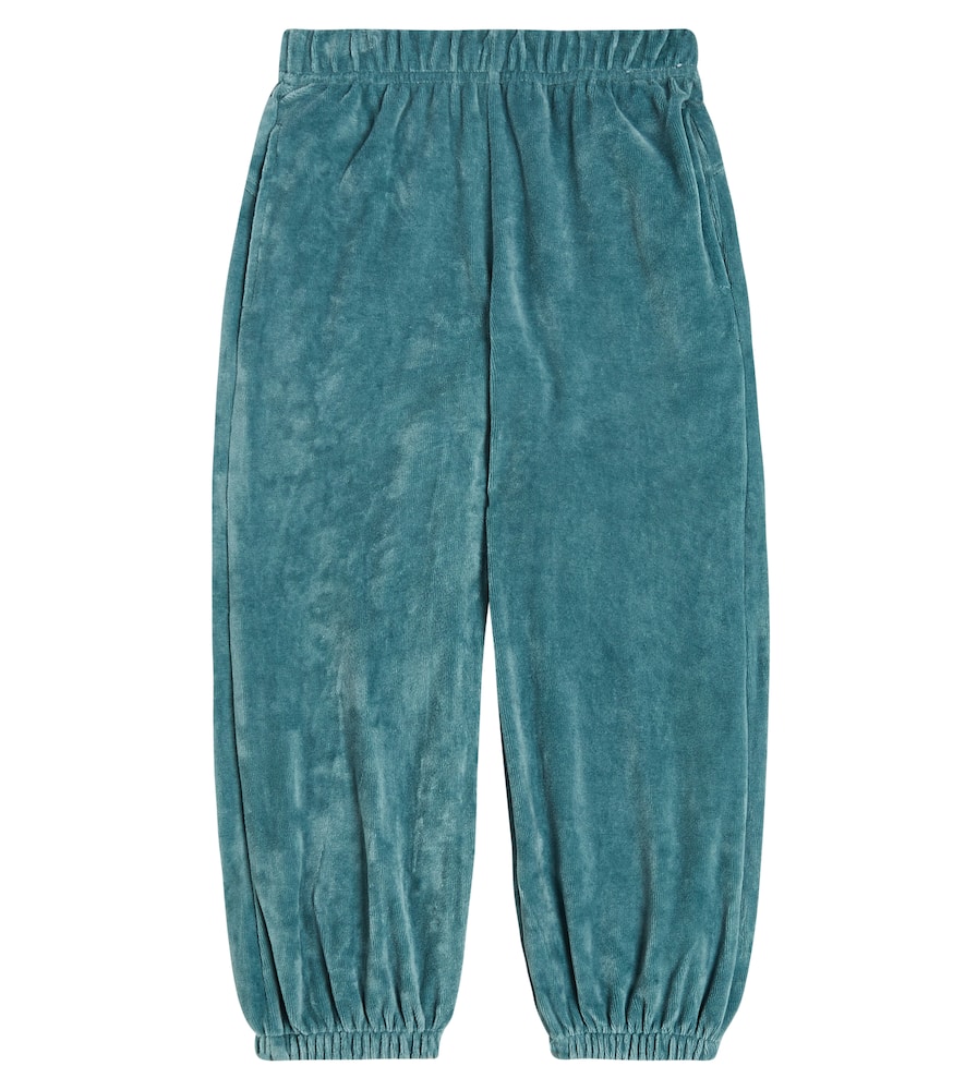 Molo Adriana cotton-blend velour sweatpants