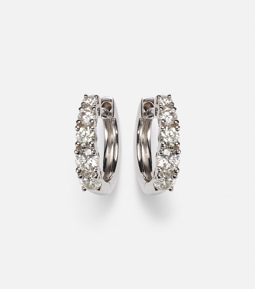 Anita Ko Huggie 18kt gold earrings with diamonds