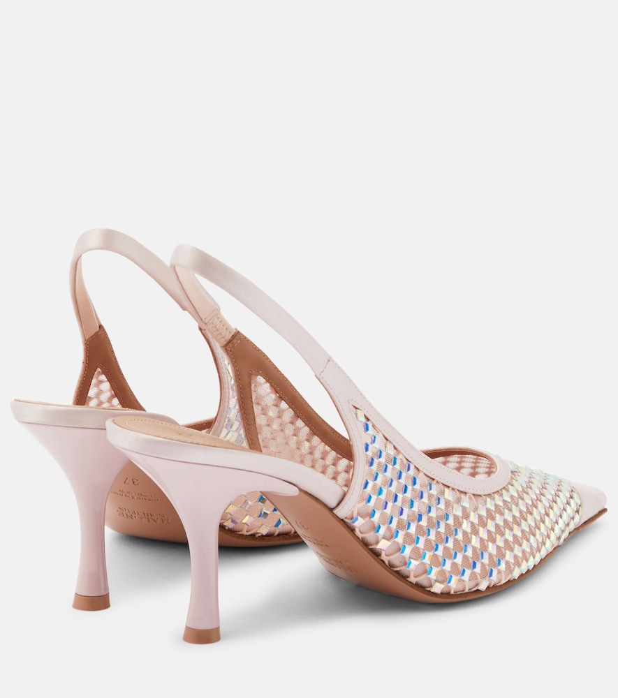  Malone Souliers Malone Souliers Verzierte Slingback-pumps Vesper 70 
