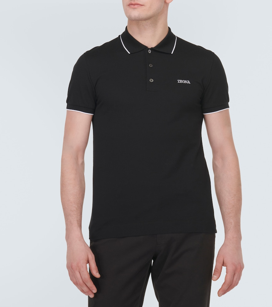  Zegna Zegna Polohemd Aus Einem Baumwollgemisch 