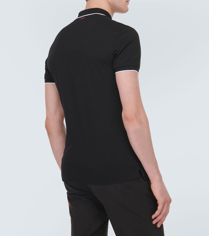  Zegna Zegna Polohemd Aus Einem Baumwollgemisch 