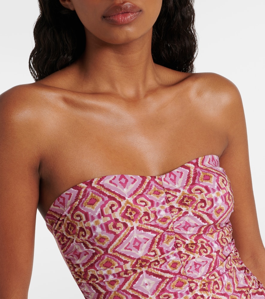  Karla Colletto Karla Colletto Ruched Strapless Swimsuit 