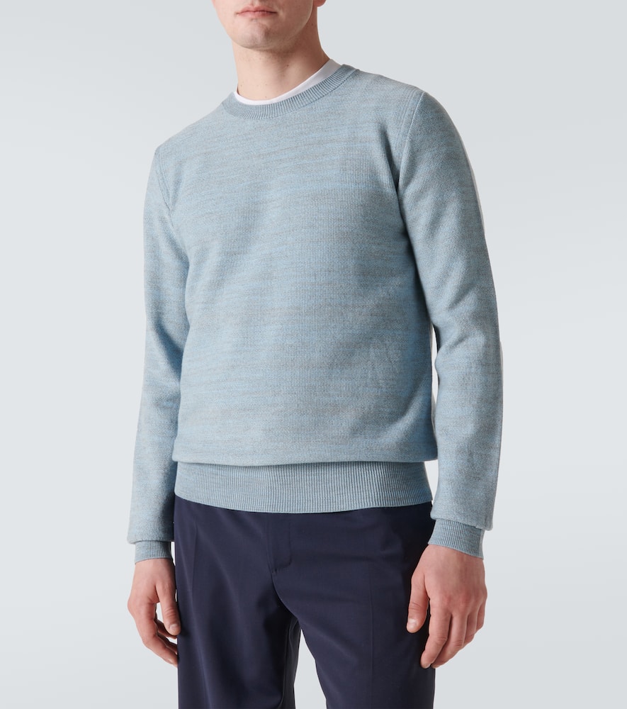 Gabriela Hearst Osian Wool Sweater In Blue