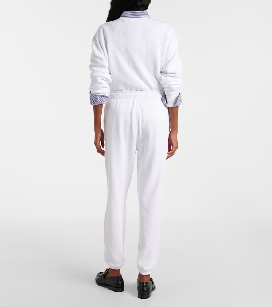 Polo Ralph Lauren White Cotton Blend Joggers In White