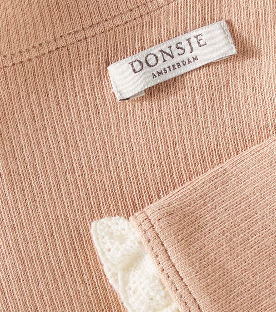 Donsje Baby Affy Cotton-blend Jersey Leggings In Brown