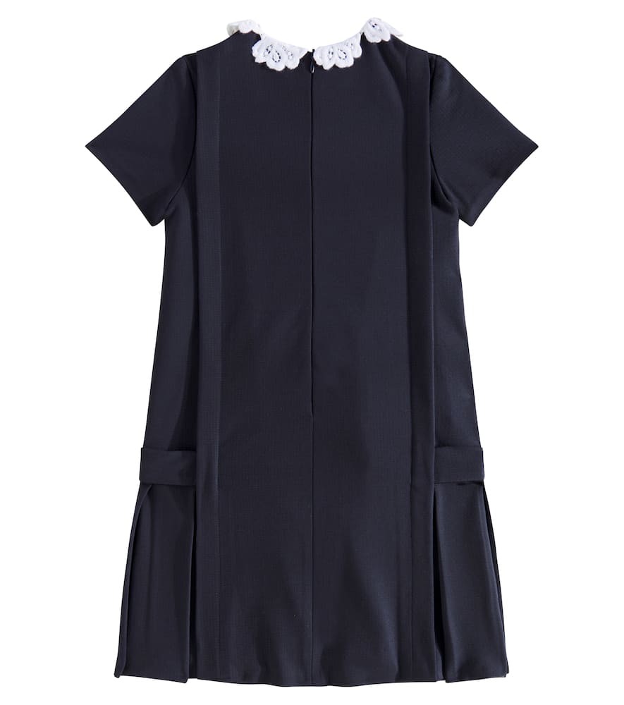 Tartine Et Chocolat Lace-trimmed Dress In Blue