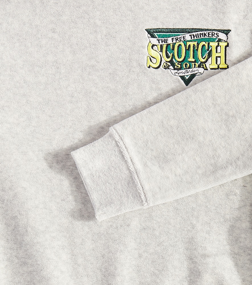  Scotch & Soda Kids Scotch & Soda Kids Cotton-blend Terry Sweatshirt 