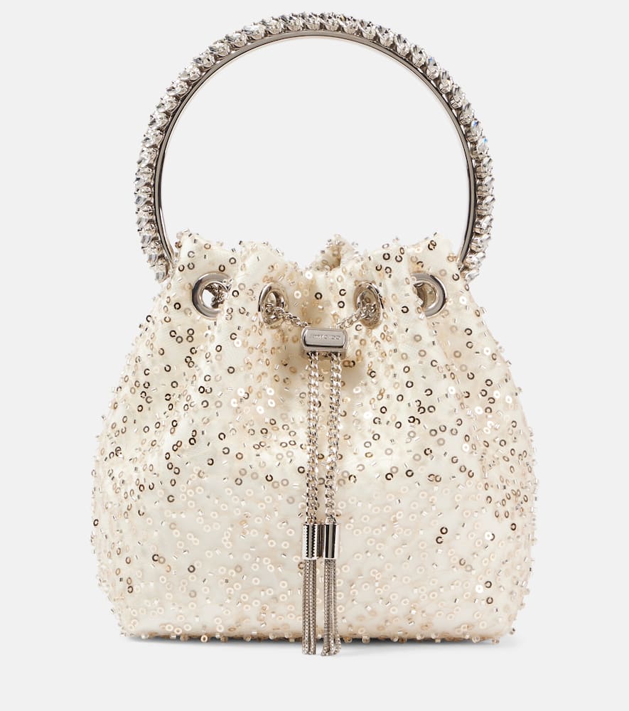 Jimmy Choo Bon Bon embellished bucket bag