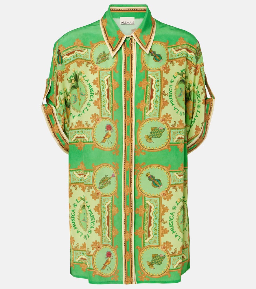 Alémais La Musica printed silk shirt
