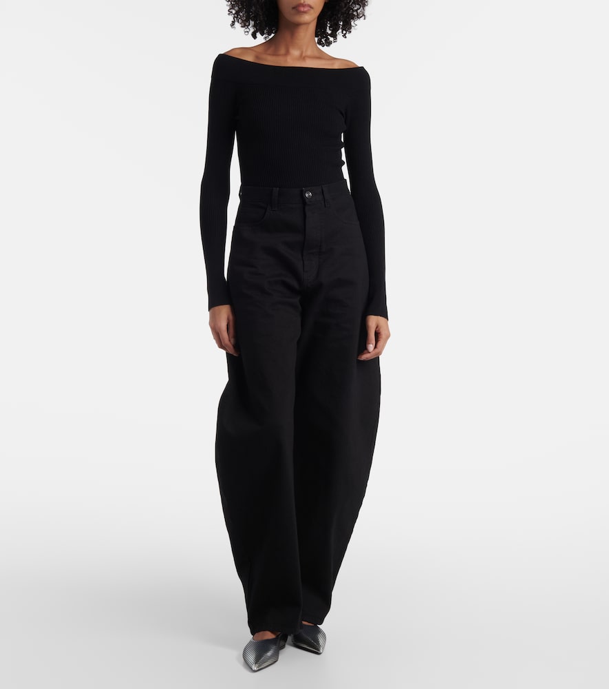 Alaïa Dégradé Fishnet Ballet Flats