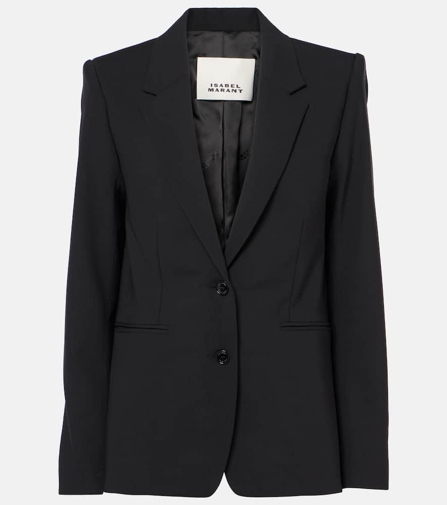 Reva checked wool-blend blazer