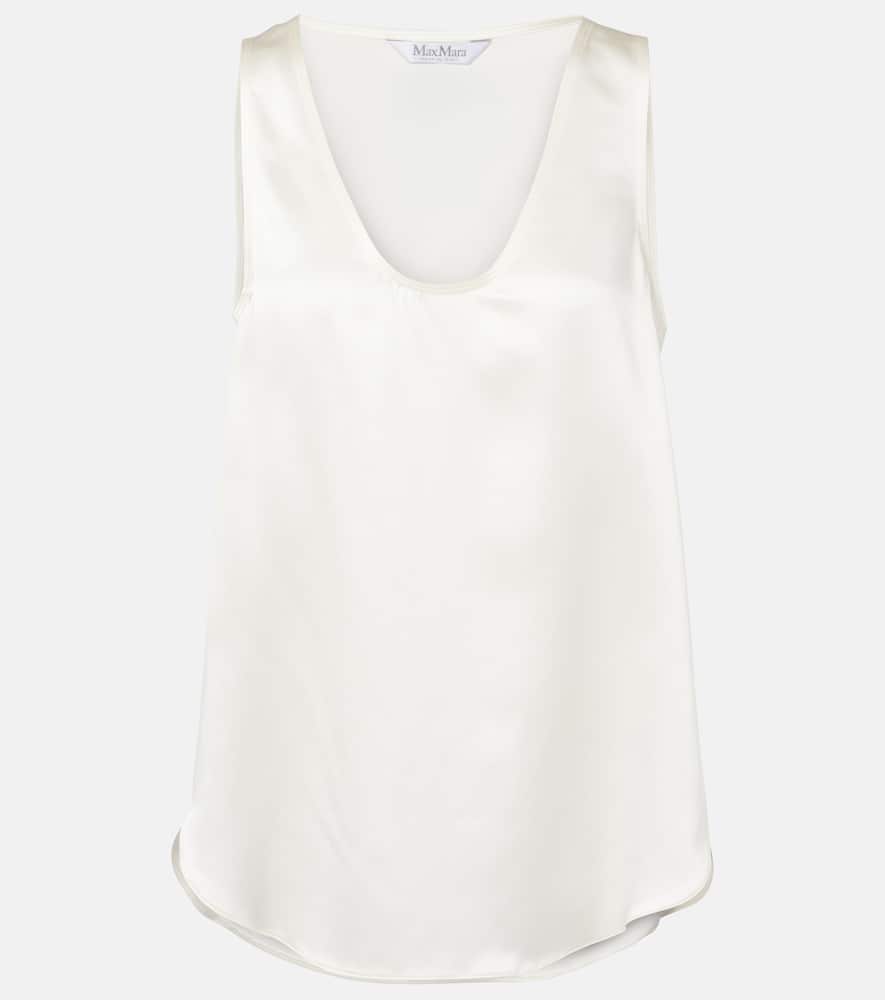 Max Mara Filly silk satin tank top