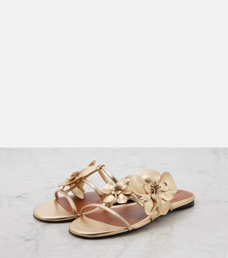  Zimmermann Zimmermann Orchid Metallic Leather Sandals 